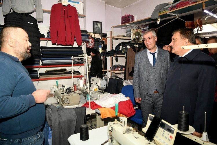 Malatya'da Başkan Gürkan esnaf ziyaretinde
