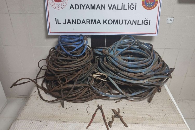 Adıyaman'da kablo hırsızları kıskıvrak yakalandı