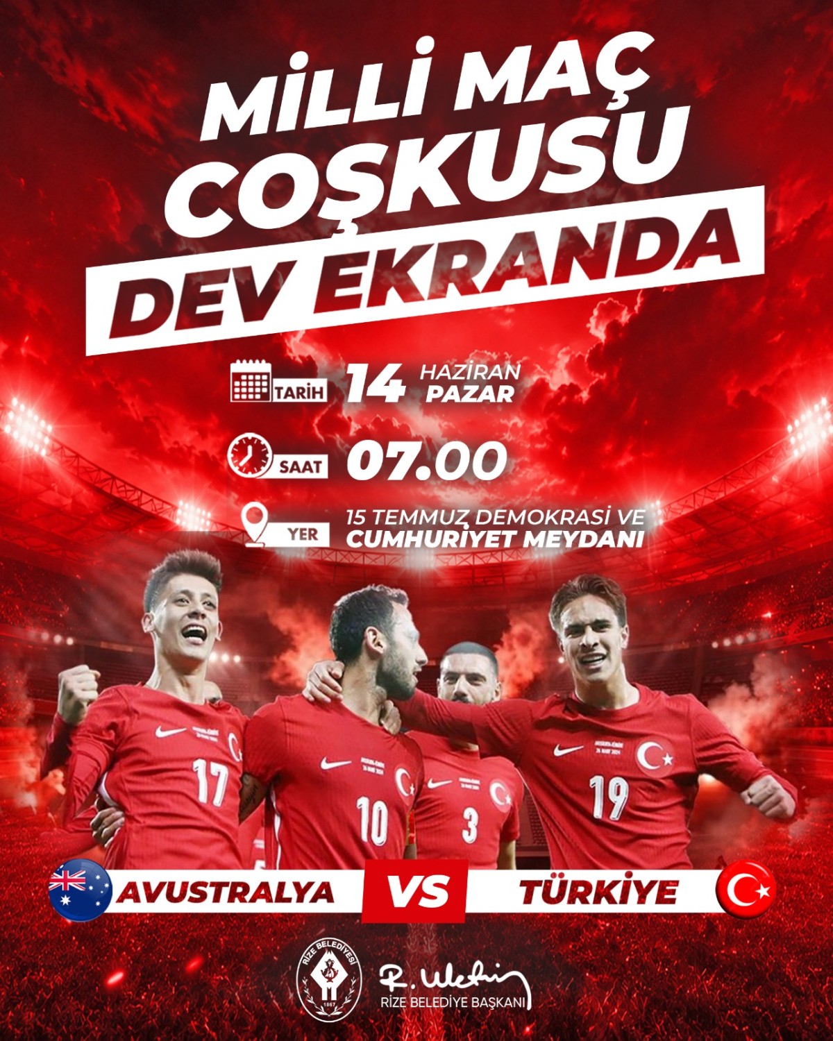  Dev Ekranda Milli Maç  